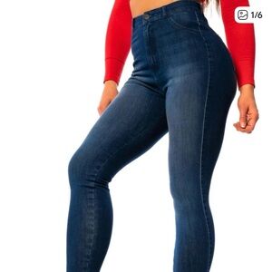 Women's Blue High-Waisted Jean